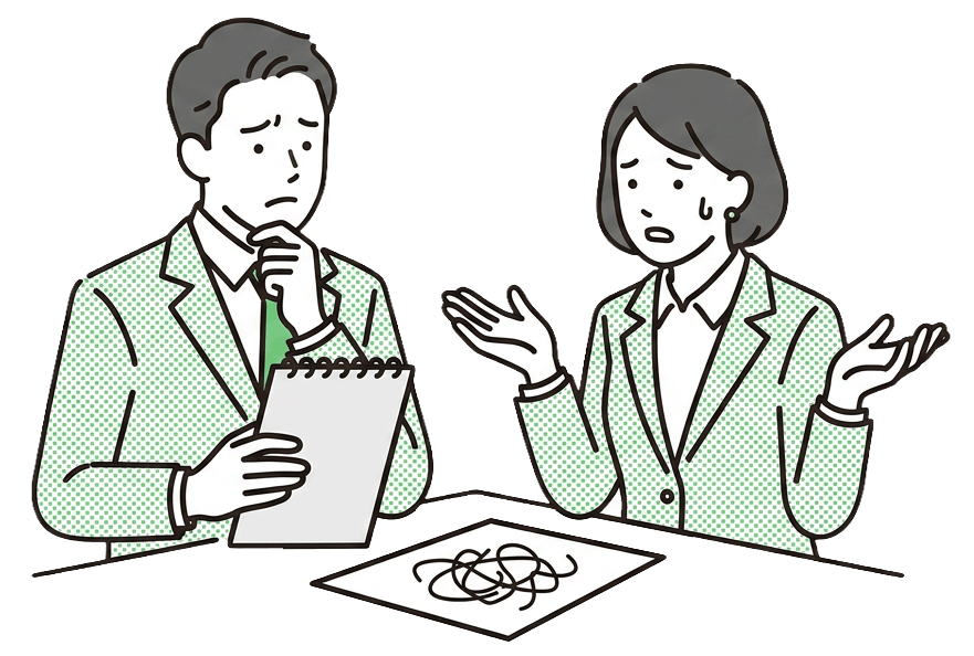 困っている担当者